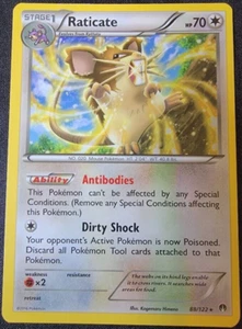 Juego de cartas coleccionables Raticate 88/122 XY: Breakpoint Pokémon JCC raro casi nuevo/como nuevo - Imagen 1 de 1