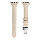 Slim Butterfly Clasp Strap Band For Apple Watch 9 8 7 6 Se Ultra 2 40/44/41/45Mm