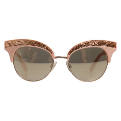 Gafas de sol DOLCE & GABBANA oro rosa espejado ojo de gato DG6109 lentejuelas PVP 350 USD Foto 1 de 4