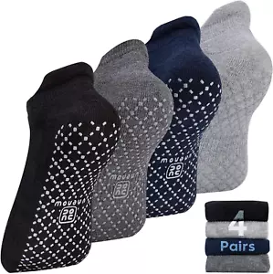 Unisex Non Slip Grip Socks with Cushion for Yoga Pilates Barre Home & Hospital - Picture 1 of 7
