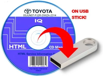 Toyota IQ (2008-2015) manuale officina per tutti i sistemi Win/Mac  su USB - Immagine 1 di 4