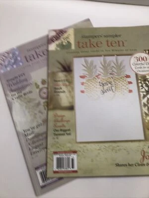 Lote de 2 revistas de estampación: Stampers’ Sampler 2017 ¡Toma diez 600 muestras! Foto 1 de 4