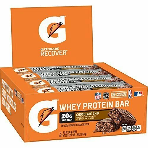 Gatorade Whey Protein Recover Bars - Chocolate Chip (12 Count)