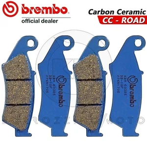 4 PASTIGLIE FRENO ANTERIORI BREMBO CARBON CERAMIC HONDA XL 650 V TRANSALP 2000 > - Foto 1 di 2