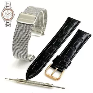 Steel and Leather Replacement Watch Band Fits Citizen FD2016-51A 8729-S094046 - Picture 1 of 5