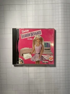 Barbie PC Game Fashion Designer CD Rom Windows 3.1 & 1995 Complete Vintage - Picture 1 of 3