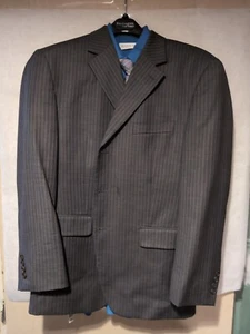 Ralph Lauren Men's Gray Pinstripe Wool Suit 2-Piece Size 39S - Bild 1 von 8
