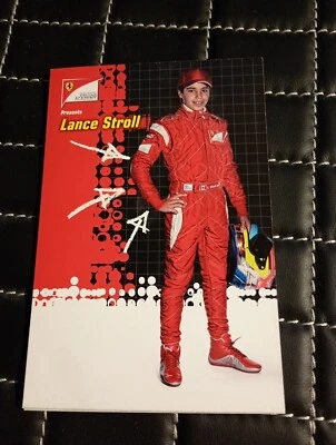 SCUDERIA Ferrari  DRIVER ACADEMY:LANCE STROLL -genuine postcard FERRARI - Image 1 of 2
