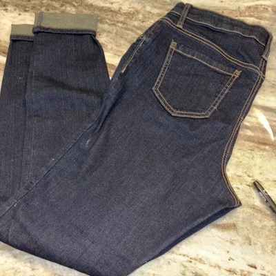 Pantalones de mezclilla ajustados elásticos laterales Liz Lange para mujer talla S de maternidad Foto 1 de 3