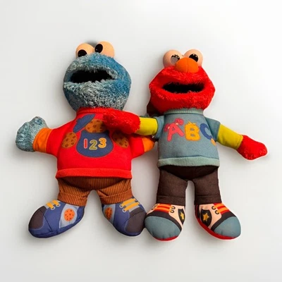 Sesame Street Talking ABC Elmo & Cookie Monster Alphabet Song Stuffed Plush 12” - Image 1 of 4