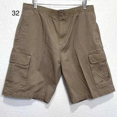 Pantalones Cortos Carga OP M 34x10 Bronceados Y2K Utilitarios Exterior Patín Surf Cintura Elástica Senderismo Foto 1 de 4