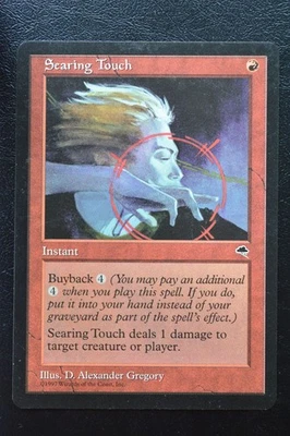 Magic The Gathering MTG SEARING TOUCH Tempest LP Lightly Played - Image 1 of 2