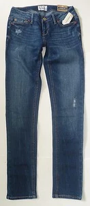 Aeropostale Bayla Skinny Destroyed Medium Wash Damenjeans neu mit Etikett #0149 - Bild 1 von 3