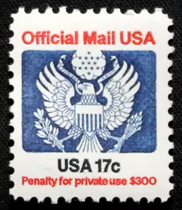 US Stamps Scott #O130 - 1983 17¢ Great Seal - Official Mail Stock Picture GR28 - Picture 1 of 1
