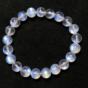 9mm Natural Blue Moonstone Strong Light Crystal Beads Bracelet C1063 - Picture 1 of 6