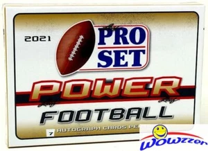 2021 Leaf Pro Set POWER Football Factory Sealed HOBBY Box-7 AUTOGRAPHS! - Picture 1 of 1