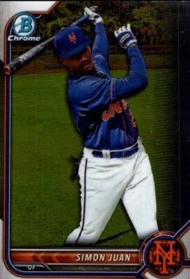2022 Bowman Draft Chrome Simon Juan New York Mets #BDC-52 - Image 1 of 2