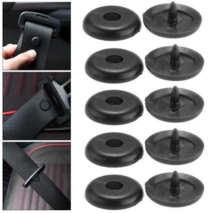 5Pairs Universal Clip Seat Belt Stopper Buckle Button Fastener Car Accessories - Picture 1 of 12