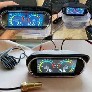 Auto 12V Wassertemperatur Anzeige Zusatz Instrument Universal beleuchtet DE - Bild 1 von 7