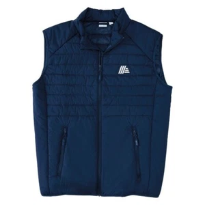 ALDI GEAR Navy Blue QUILTED PUFFER VEST JACKET Reflective Logo MENS XL *NEW 2025 - Picture 1 of 3