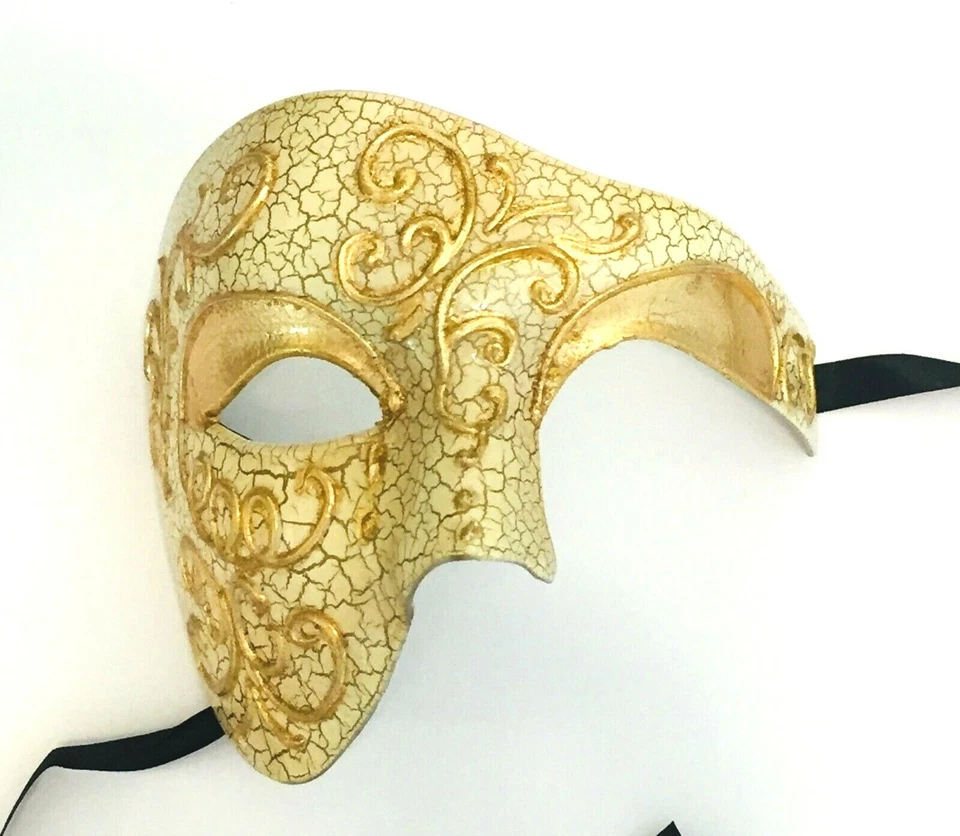 Collectible party mask Masquerade Events Venusian Phantom of the Opera half Mask - Image 1 of 4