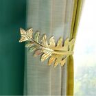 1/2X Curtain Holdback Metal Leaf U Shaped Wall Tie Back Hook Hanger Holder Decor