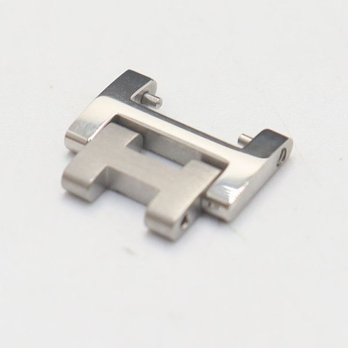 HERMÈS Originale 1 Link CLIPPER Orologio Uomo Donna Bracciale Ricambi Argento 14mm