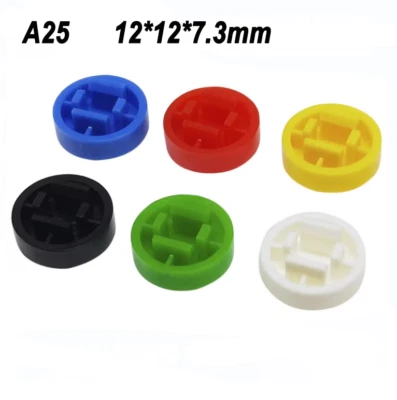 Tactile Switch Cap A25 12*12*7.3mm Momentary Push Button Round Cap B3F-4055 - Image 1 of 4