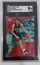2001-02 Fleer E-X 2000 Pau Gasol 117 Essential Credentials SGC 9 Mint Rookie /57