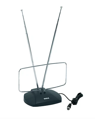 NEW! RCA High Performance HDTV TV Indoor Antenna Black ANT111 - Image 1 of 4