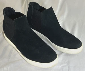 Steve Madden Sneaker alla caviglia donna scamosciata Sultan Chelsea nera 11M - Foto 1 di 16