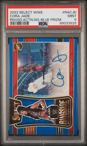 Cora Jade WWE Select Ringside Action Signatures Blue Auto RC Rookie /49 PSA 9 - Bild 1 von 2