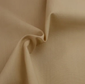 Tessuto Policotone Beige Larghezza 114 cm Omaggio P&P Tessuto Popeline - Foto 1 di 1