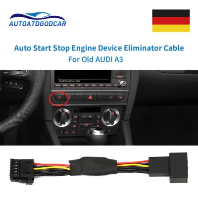 Per Old Audi A3 Start Stop Automatico Motore System Off Control Sensor plug Kable - Immagine 1 di 4