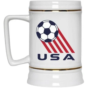 Team USA Soccer Beer Stein 22 oz. Ceramic | American National Team - Picture 1 of 5