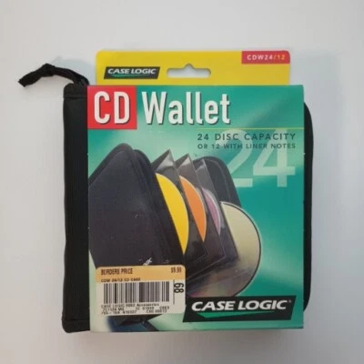 Case Logic CD Wallet 24 Disc VTG HTF Rare 1997 New In Box W/Original Paperwork  - Image 1 of 4