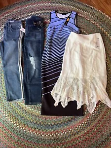 2 vaqueros, sketches, vestido de buceo Kohl's Macy's talla XS 2P nuevo con etiquetas - Imagen 1 de 1