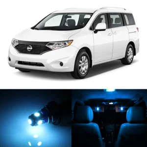 Paquete de 15 luces interiores LED AZUL HIELO para Nissan Quest 2011-2017 + herramienta de palanca - Imagen 1 de 7