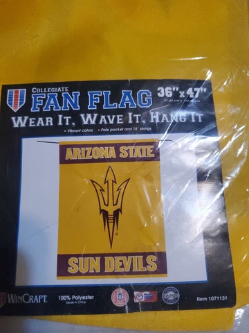 Arizona State Sun Devils Collegiate Fan Flag 36" X 47" NCAA Cover