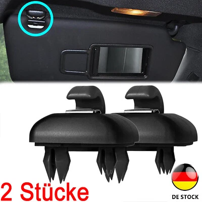 2x Sonnenblende Haken Halter soul für Audi A1 A3 A4 A5 Q3 Q5 Schwarz 8W0857562A - Bild 1 von 4