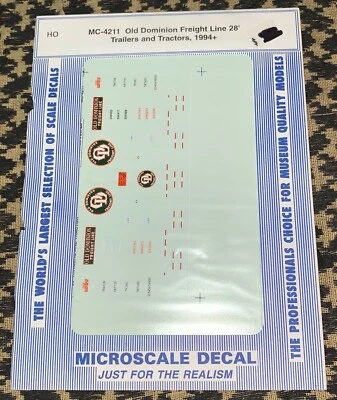 OLD DOMINION 28' TRACTOR & Trailer Microscale HO SCALE MC-4211 - Image 1 of 3
