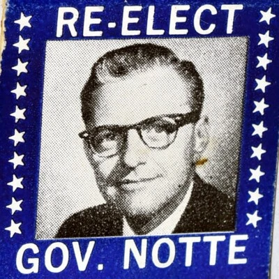 1962 John A. Notte Jr Rhode Island Gobernador Partido Demócrata Candidato Elección - Imagen 1 de 3