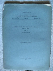 PAPERS FROM THE HARRIMAN ALASKA EXPEDITION XXVII by Folsom. Washington D.C. 1902 - Bild 1 von 7