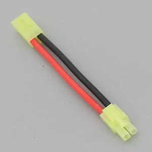 Mini Tamiya Female to Male cable 14AWG 10CM Extension wire For RC Airsoft - Picture 1 of 2