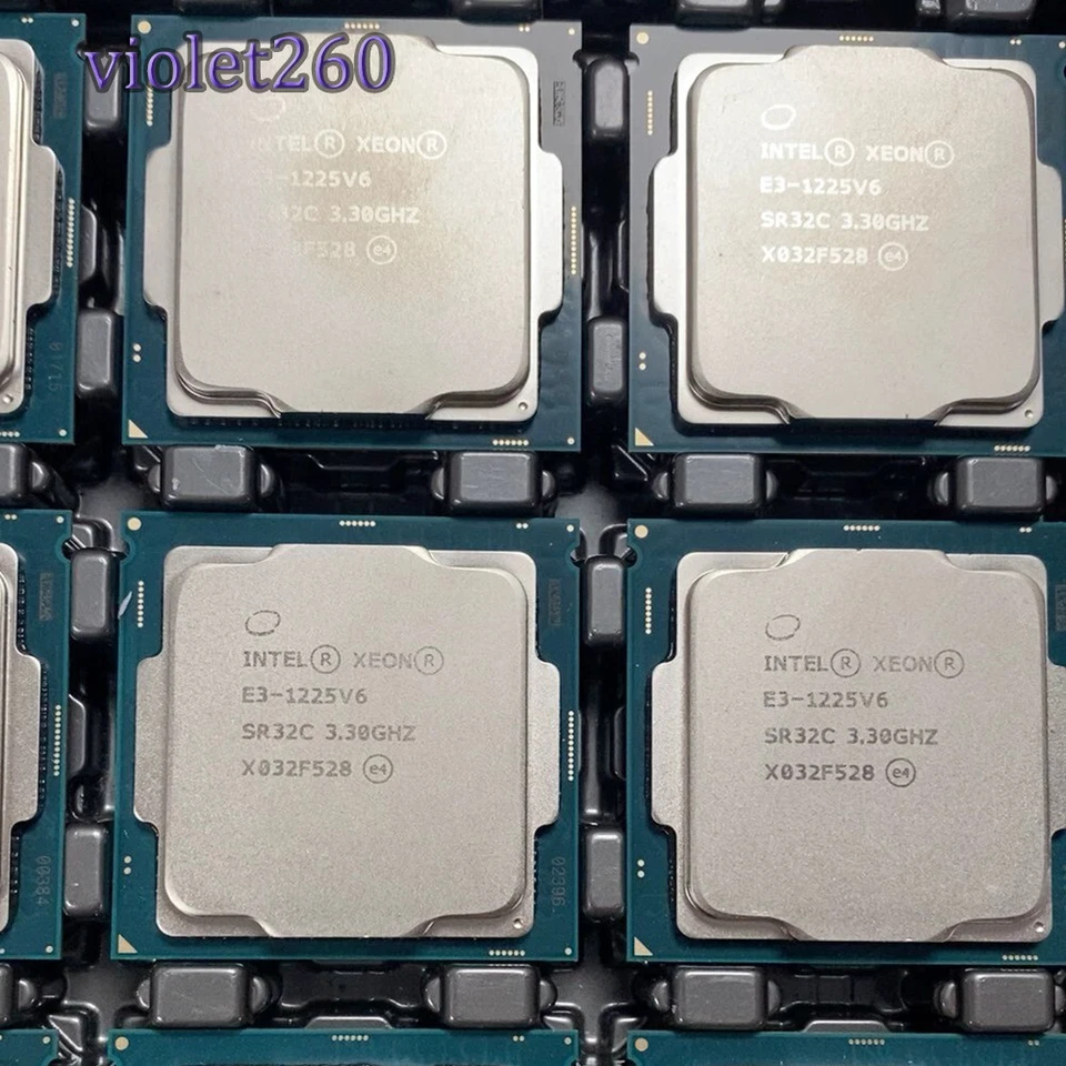 Intel Xeon E3-1225 v6  LGA1151 CPU Processor Quad-Core 3.30GHz 8MB L3 Cache - Image 1 of 1