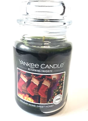 Yankee Candle HOLIDAY HOME SWEET HOME 22 oz Jar Candle NEW - Image 1 of 4