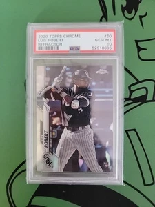 2020 Topps Chrome #60 Luis Robert Refractor Rookie RC PSA 10 Chicago White Sox - Picture 1 of 1