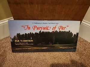 NIB Vintage 1986 In Pursuit of Par Board Game Realistic Golf Par 72 Edition NEW! - Picture 1 of 6