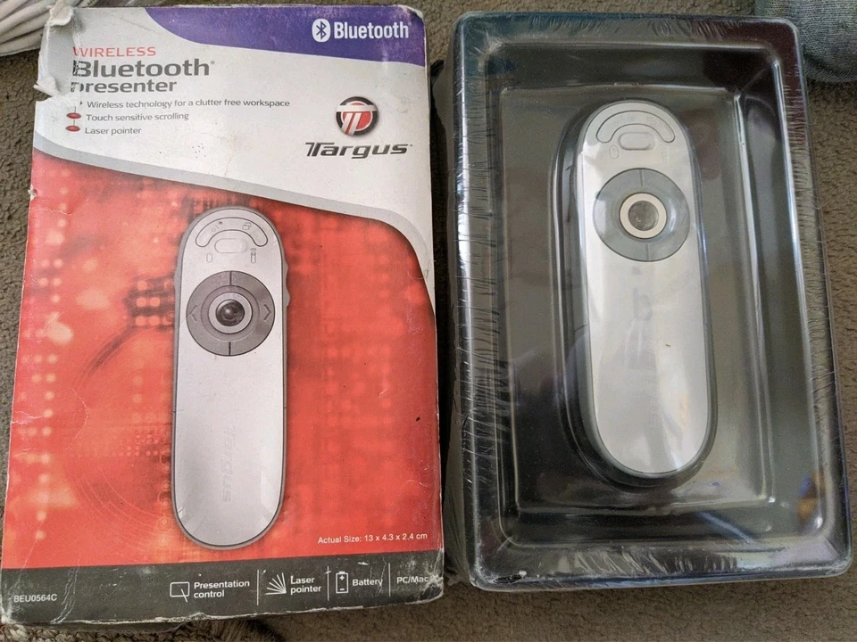 Targus Bluetooth Wireless Presenter Remote Laser Pointer Mac Apple iPad iPhone - Image 1 of 2