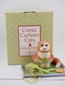 BFA Linda Jane Smith Comic Curious Cats Figure ~ A1898 ~ Perfume Bottle - Picture 1 of 5